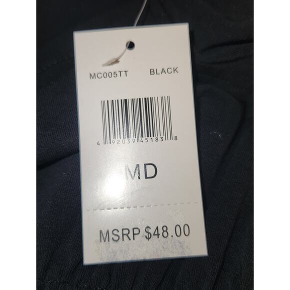 NWT With Jules Big Girls Flutter Sleeve Top In Black M - Picture 5 of 8